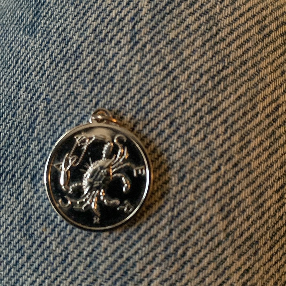 Sterling Zodiac Coin Charm - Picture 6 of 6